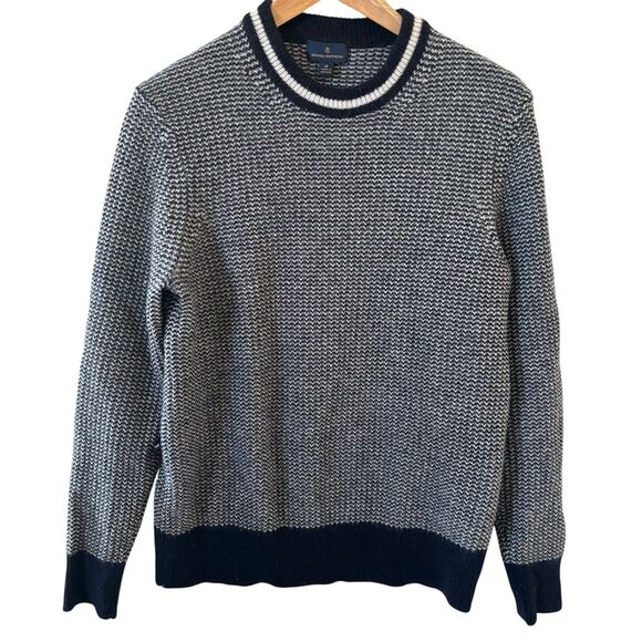 Brooks Brothers Mens Sweater Medium Merino Wool Outdoors Preppy Classic Fall - Picture 1 of 12